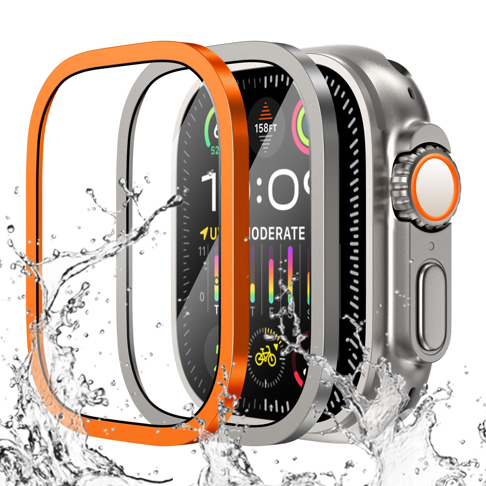 Smartwatch Case - Apple Watch Ultra için Temperli Cam