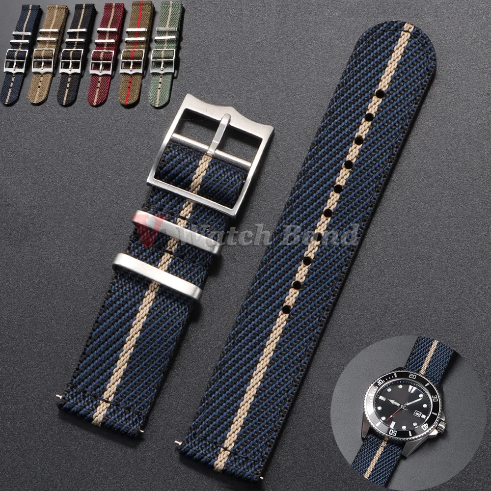 Nylon Nato Strap - 20 22mm Naylon Kayış Tudor Omega