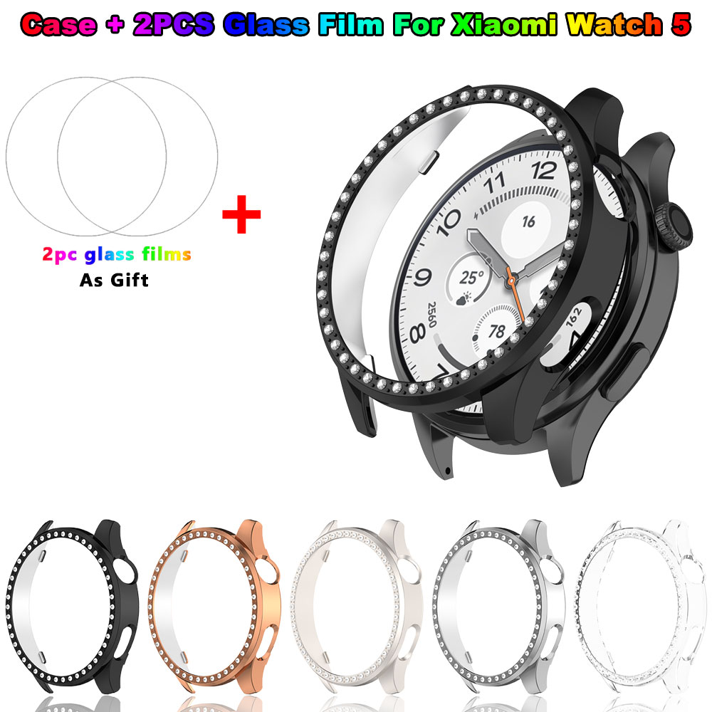 Xiaomi Smartwatch Accessories - Xiaomi Watch 5 için Bling PC