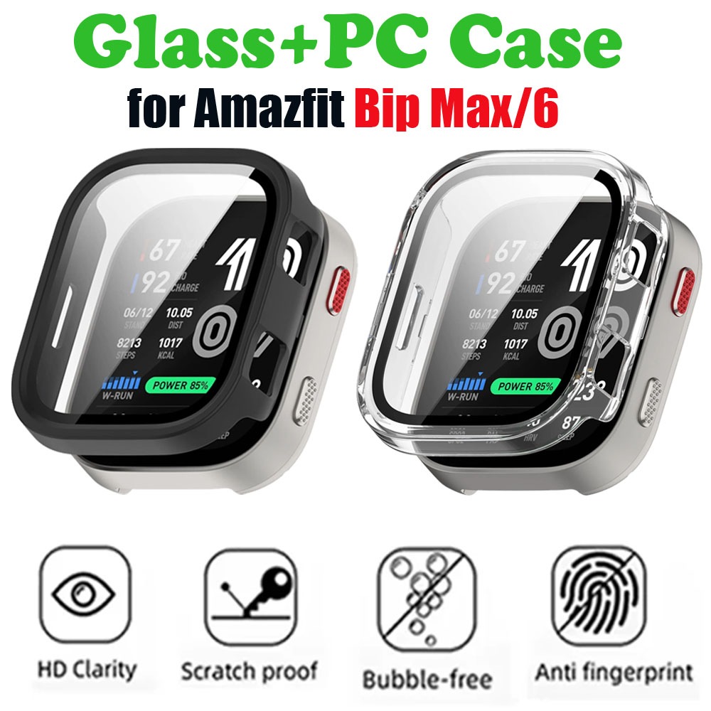 Amazfit Smartwatch Accessories - Cam + Kılıf Amazfit Bip Max