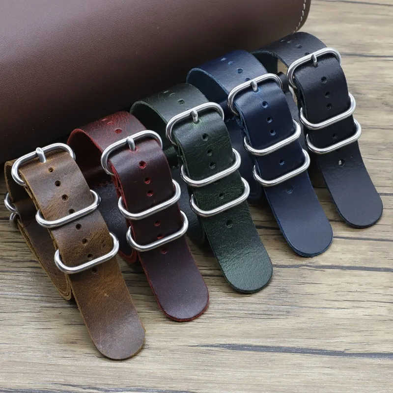 Vintage Hakiki Deri saat kordo - Nylon Nato Strap incelemesi ve fiyatı