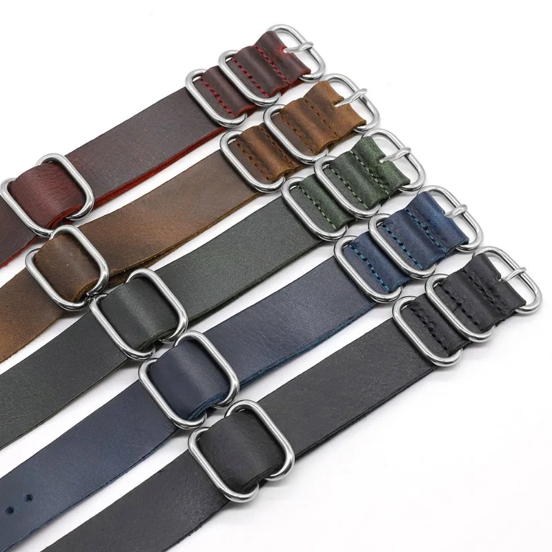 Vintage Hakiki Deri saat kordo - Nylon Nato Strap incelemesi ve fiyatı
