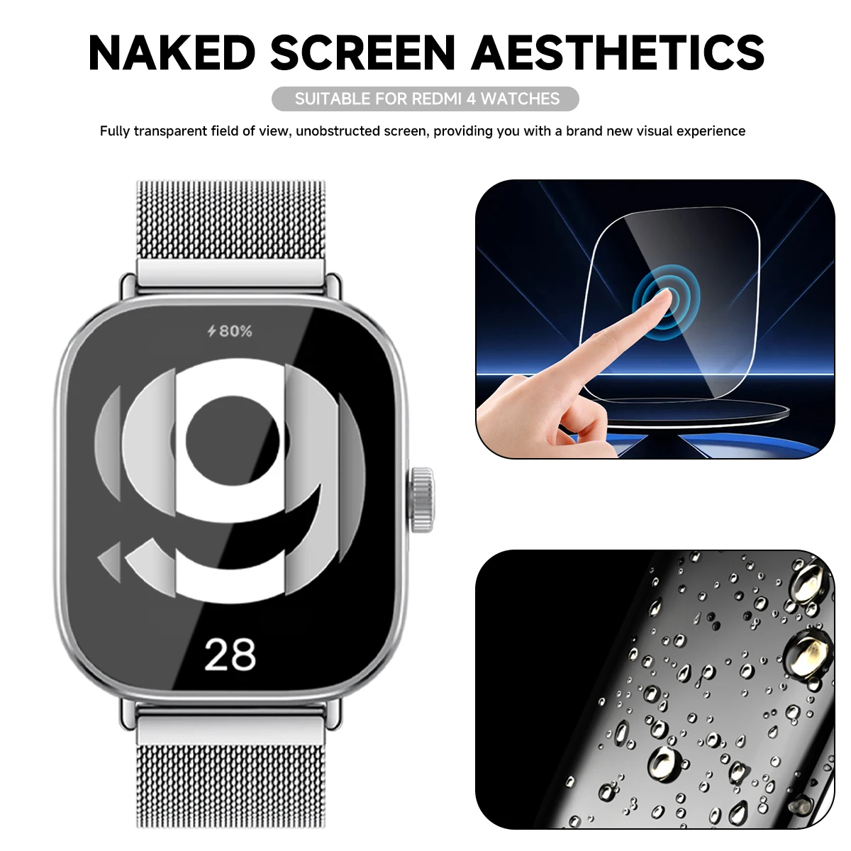 Temperli Cam Xiaomi Redmi için - Smartwatch Icon incelemesi ve fiyatı