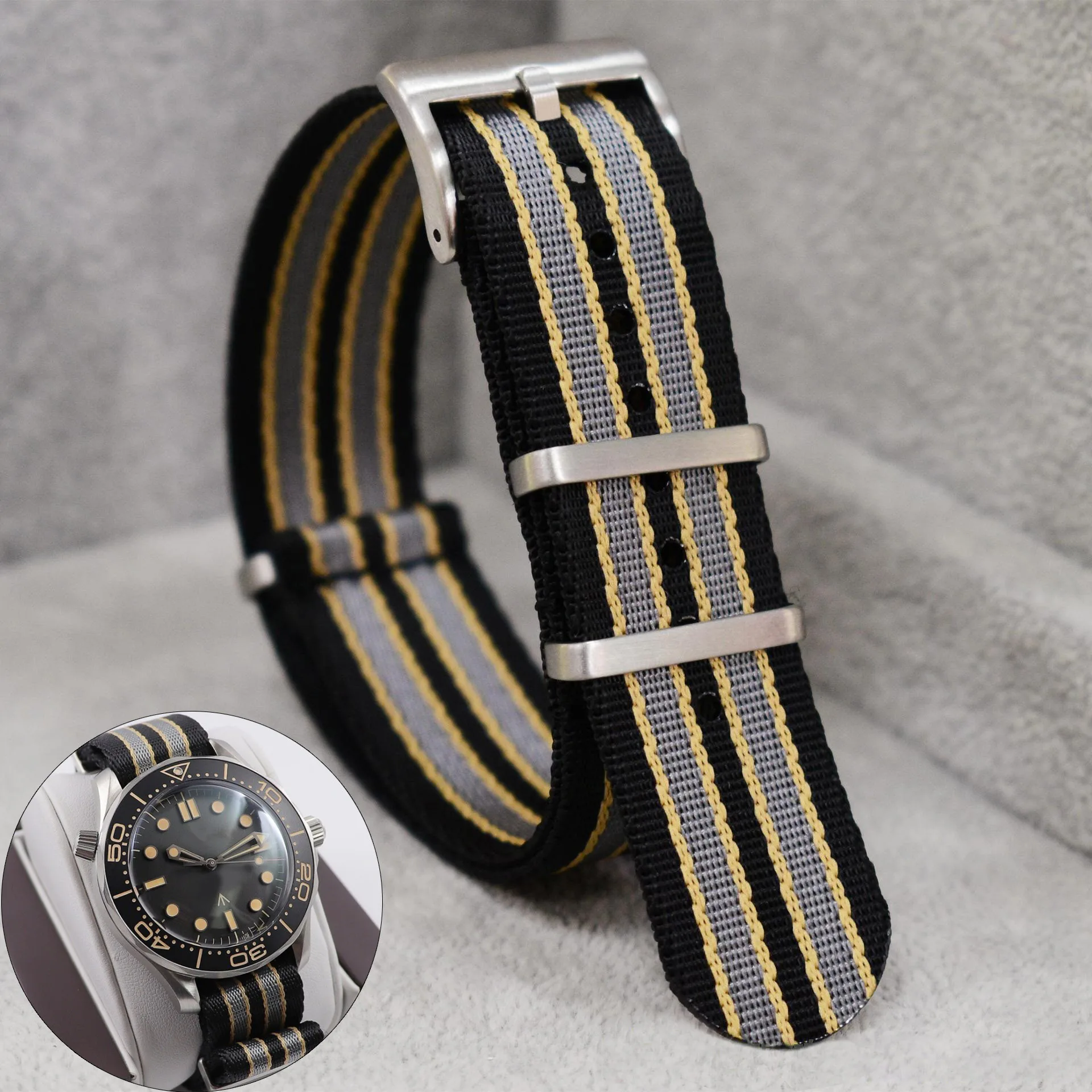 Omega 007 için 20mm Naylon Saa - Nylon Nato Strap incelemesi ve fiyatı